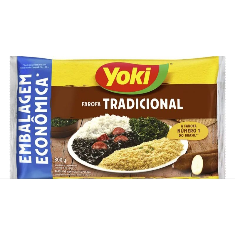 Farofa Yoki tradicional 800g