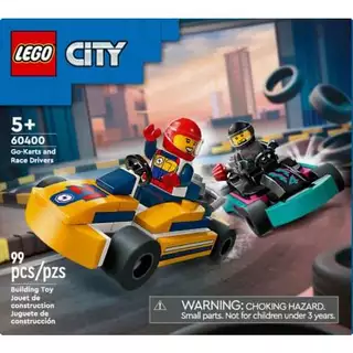 LEGO Set City Great Vehicles 60400 Carros de Karting e Pilotos 99 peças