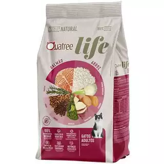 Ração Quatree Life Gato Adulto Salmão e Arroz 10,1 kg