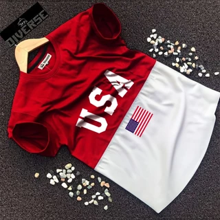 Camiseta Masculina EUA Premium Camisa America 100 Algodão Usa