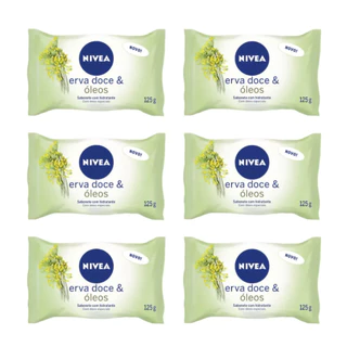 Kit Sabonete em Barra Nivea Erva Doce & Óleos 125g - 06 Unidades