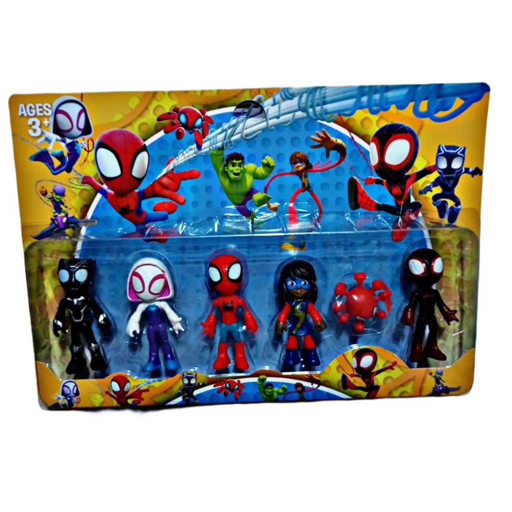 Kit Bonecos Spidey Homem Aranha e Seus Amigos Vingadores Avengers ...