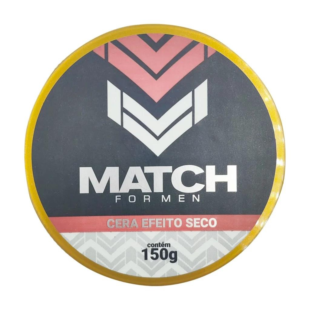 Pomada Profissional Cera Capilar Efeito Seco Modeladora e Fixadora Match ForMen Eaê! Cosméticos (150g)