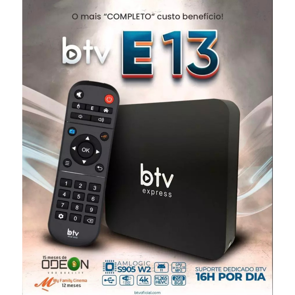 BTV E13 2GB RAM 8GB Android 11 - Lançamento 2023