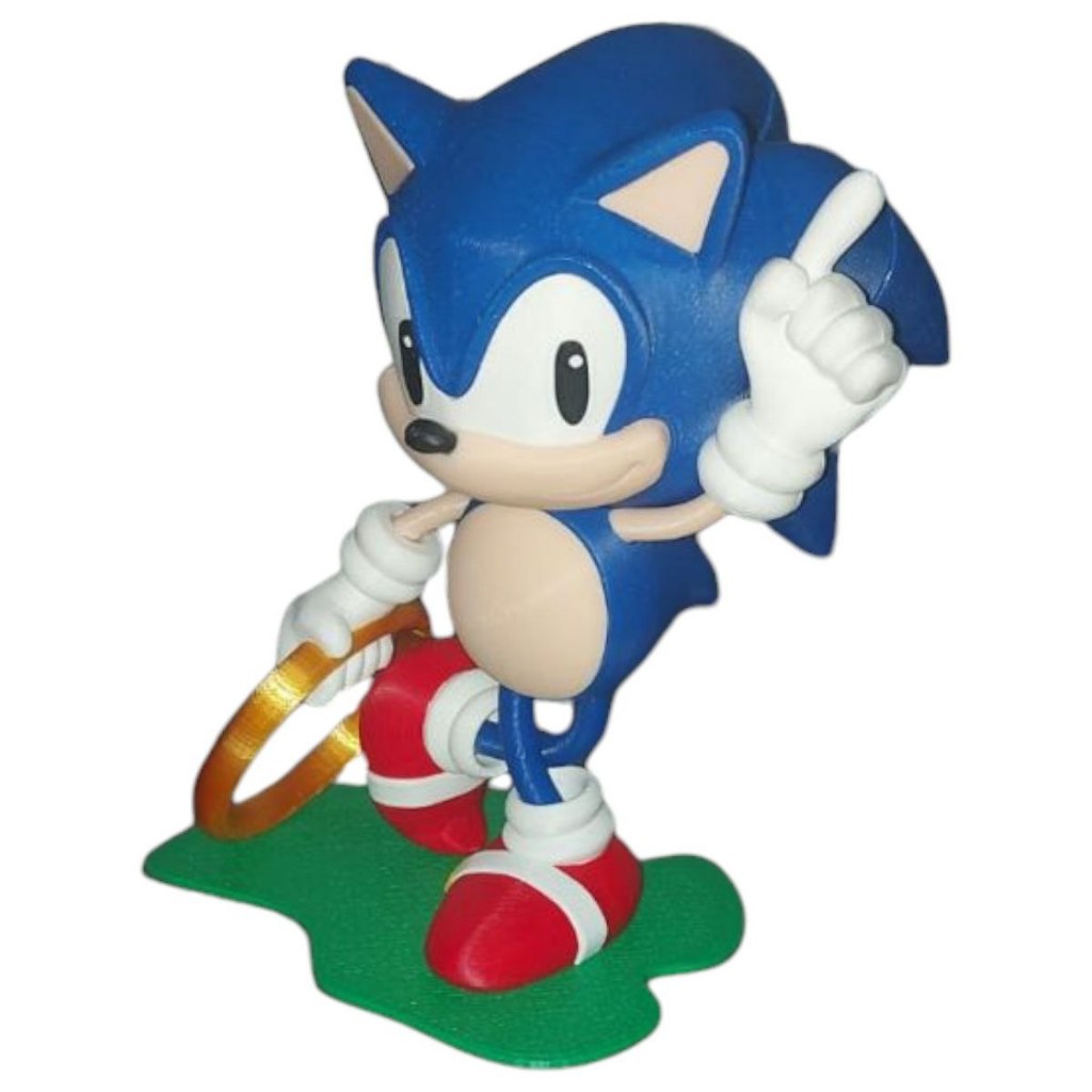 Sonic the Hedgehog - Estátua - Impressão 3D