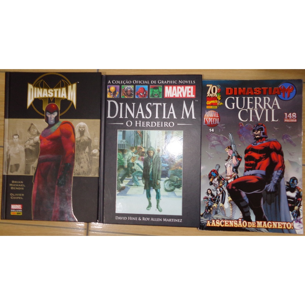 Dinastia M Marvel Deluxe Panini Capa Dura + Herdeiro + Especial
