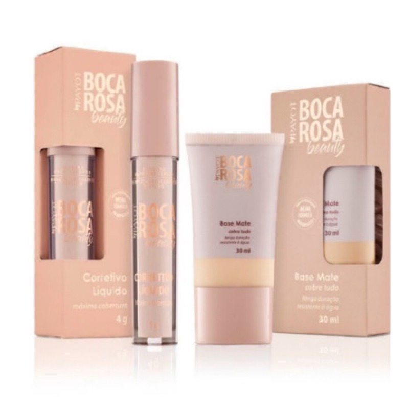 KIT Boca Rosa Beuty Base + Corretivo Boca Rosa | Shopee Brasil