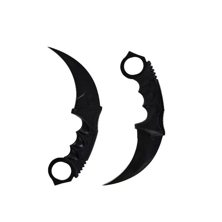 Canivete Curvado Oxidado Com Bainha Modelo Karambit A22