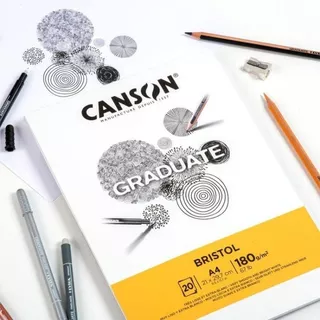 Bloco Bristol Graduate 180g 20 Folhas CANSON