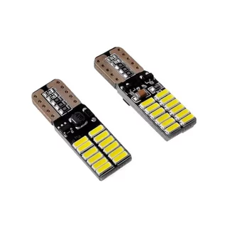 Par Lâmpadas Led Pingo Led T10 Canbus C/ Canceller 24 Leds Smd
