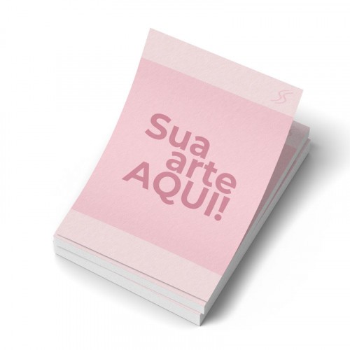 100 Panfletos 10x7cm papel couchê com brilho 115g