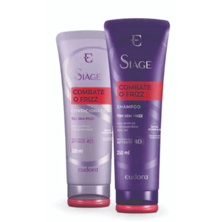 Eudora Siage Kit Shampoo e Condicionador Combate o Frizz