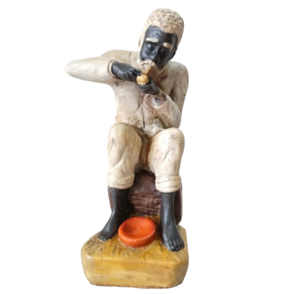Imagem Orixá gesso entidade Preto Velho 22 cm umbanda | Shopee Brasil