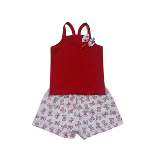 Conjunto Top Alça Verão Infantil Menina