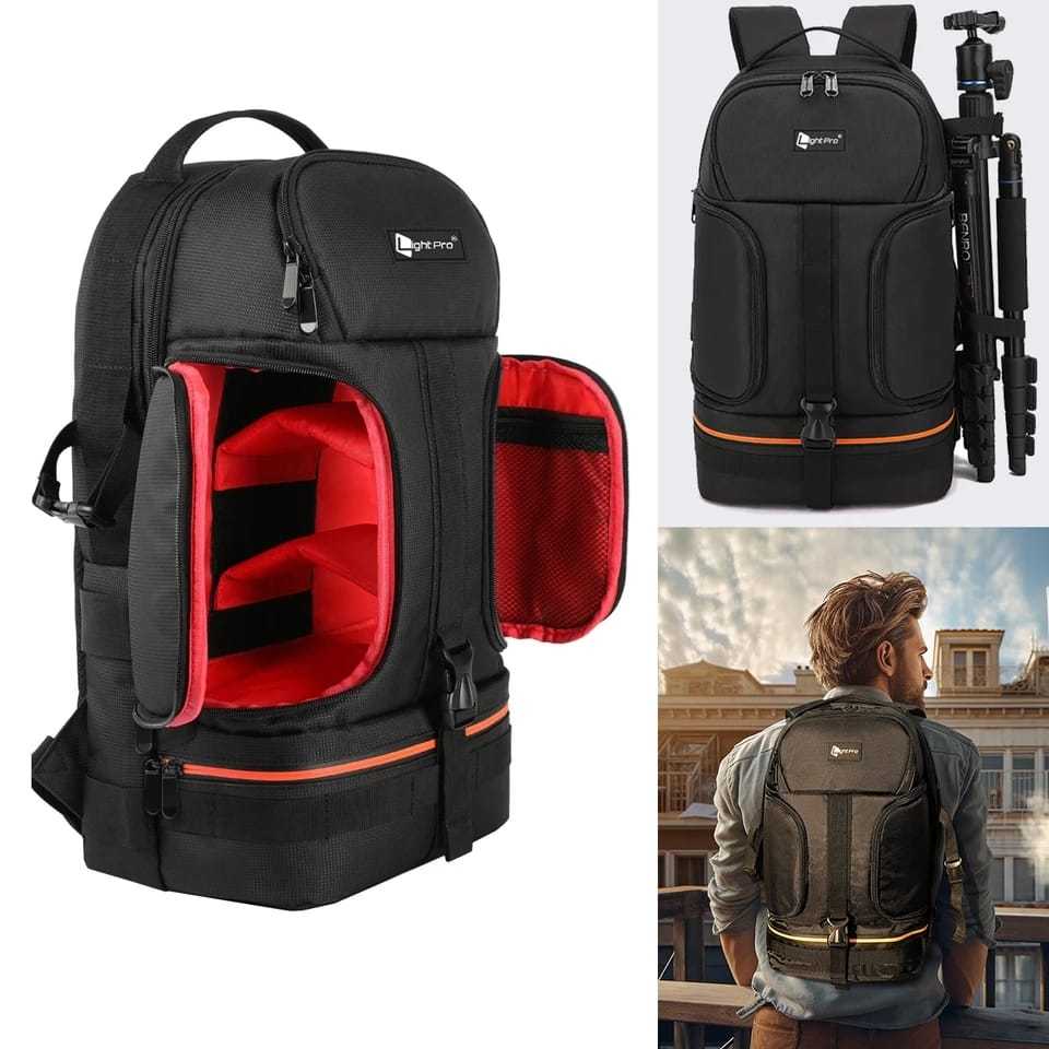 Mochila Profissional Fotográfica P/ Câmera Dslr Mirrorless
