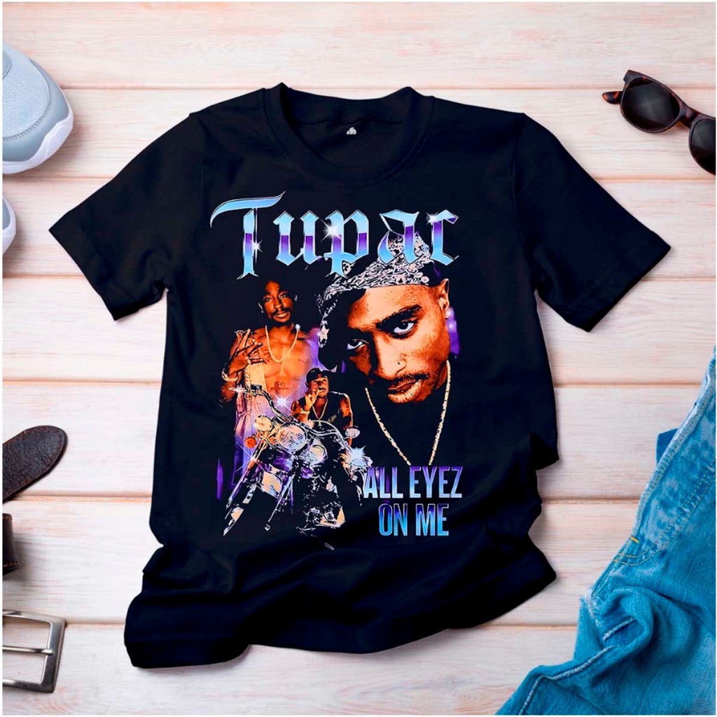 2pac t hiphop シャツ　4xL Camiseta T-Shirt 2pac Tupac Shakur Thug life Hip Hop All Eyez On
