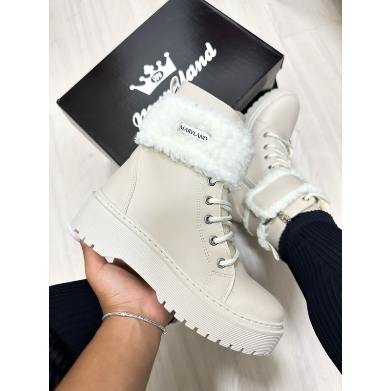 Bota Coturno Bota Pelinho Dentro Bota Feminina Forrada Com Pelo