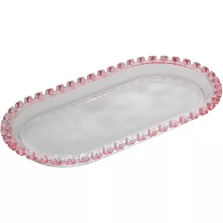 Travessa Oval de Cristal Coração ou Bubble