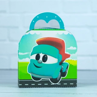 10 Caixinha Maletinha Léo e o Caminhão Personalizados Lembrancinhas Mimos para Aniversário