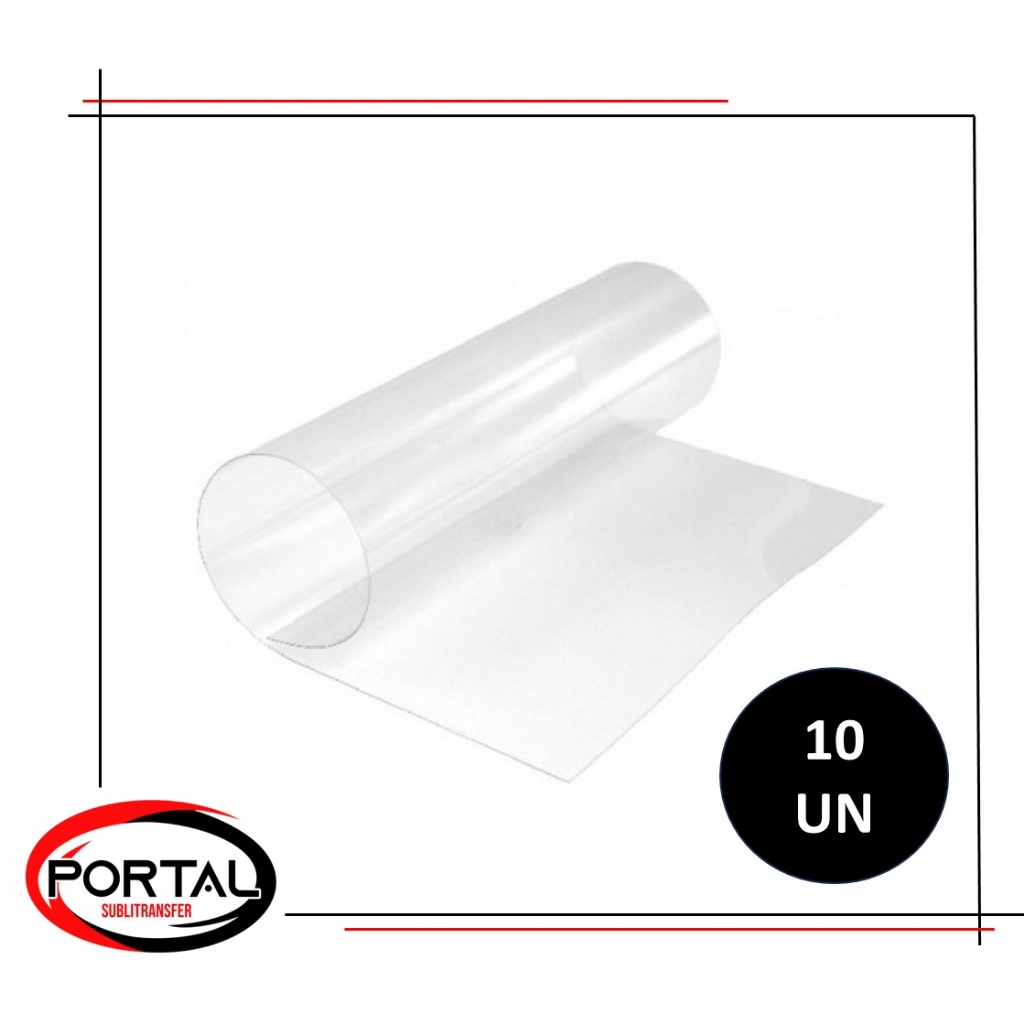 Kit 10un Folhas de Acetato 20 Micras