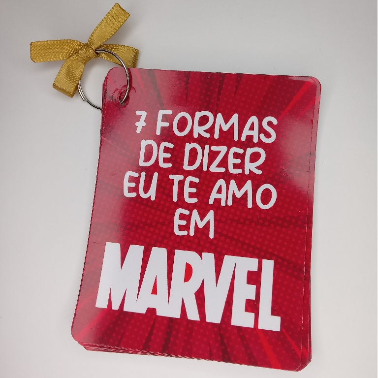 Mini Album - 7 Formas de Dizer Eu Te Amo da Marvel
