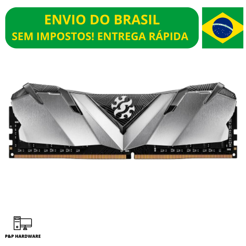 Memória XPG Gammix D30, 8GB, 3200MHz, DDR4, CL16, Cinza - AX4U32008G16A-SB30