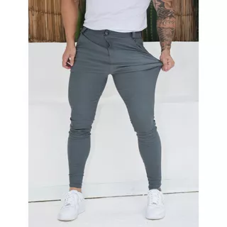 Calça Social Masculina Alfaiataria com Elastano Skinny