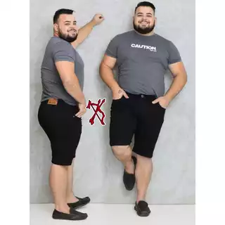 Bermuda masculina plus size larga lycra do 48 ao 54