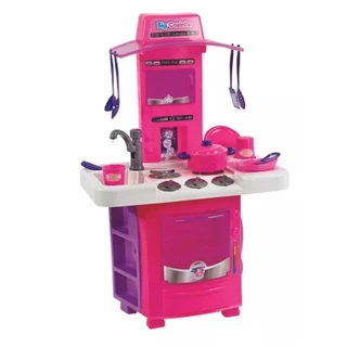 Kit Cozinha - Big Star Infantil (Pia Sai Água de Verdade) Completa - Big Star - com 68 cm de altura