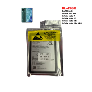 Bateria BL-49GX P/ Infinix Hot 11s Infinix note 7 Infinix note 10 Infinix note 11i Infinix note 11s NFC