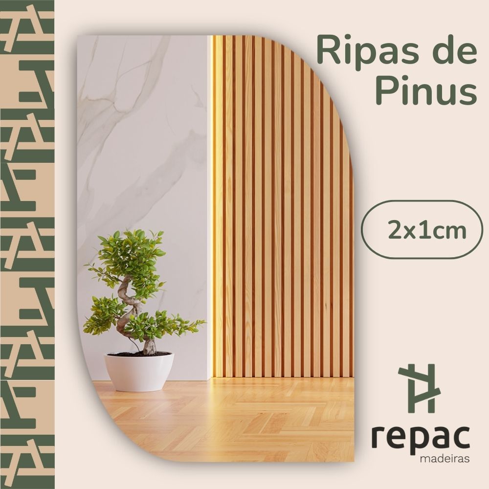 60 Ripas de Madeira de Pinus Pra Artesanatos Painel Ripado 2x1x55cm Decoração Minimalista