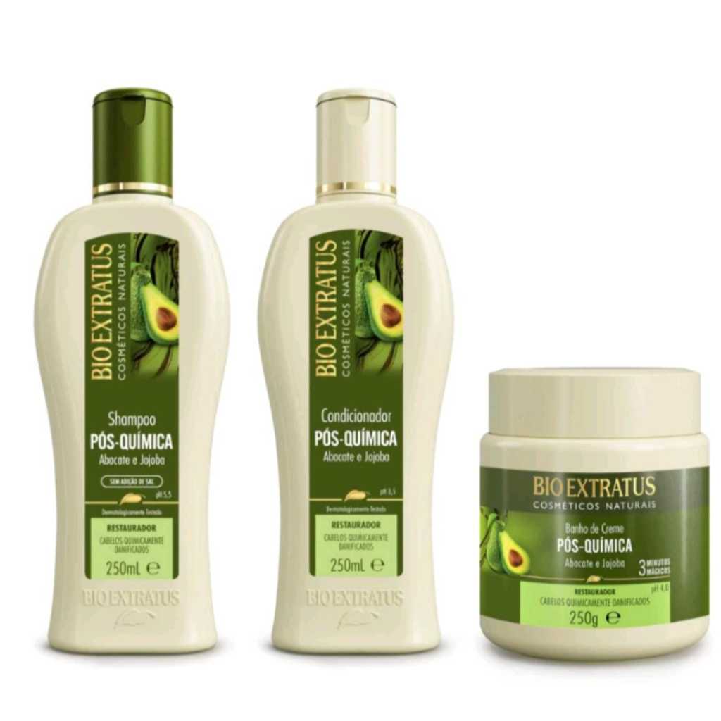 Kit Pós Química Bio Extratus - 250 ml - 3 itens - Tratamento ...