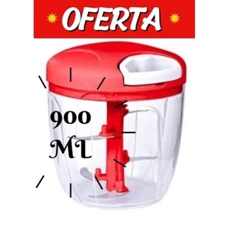 Processador Triturador 900ml Alimento Manual extra Grande 5 Lâminas 900ml