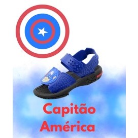 Sandália Papete Infantil Capitão America