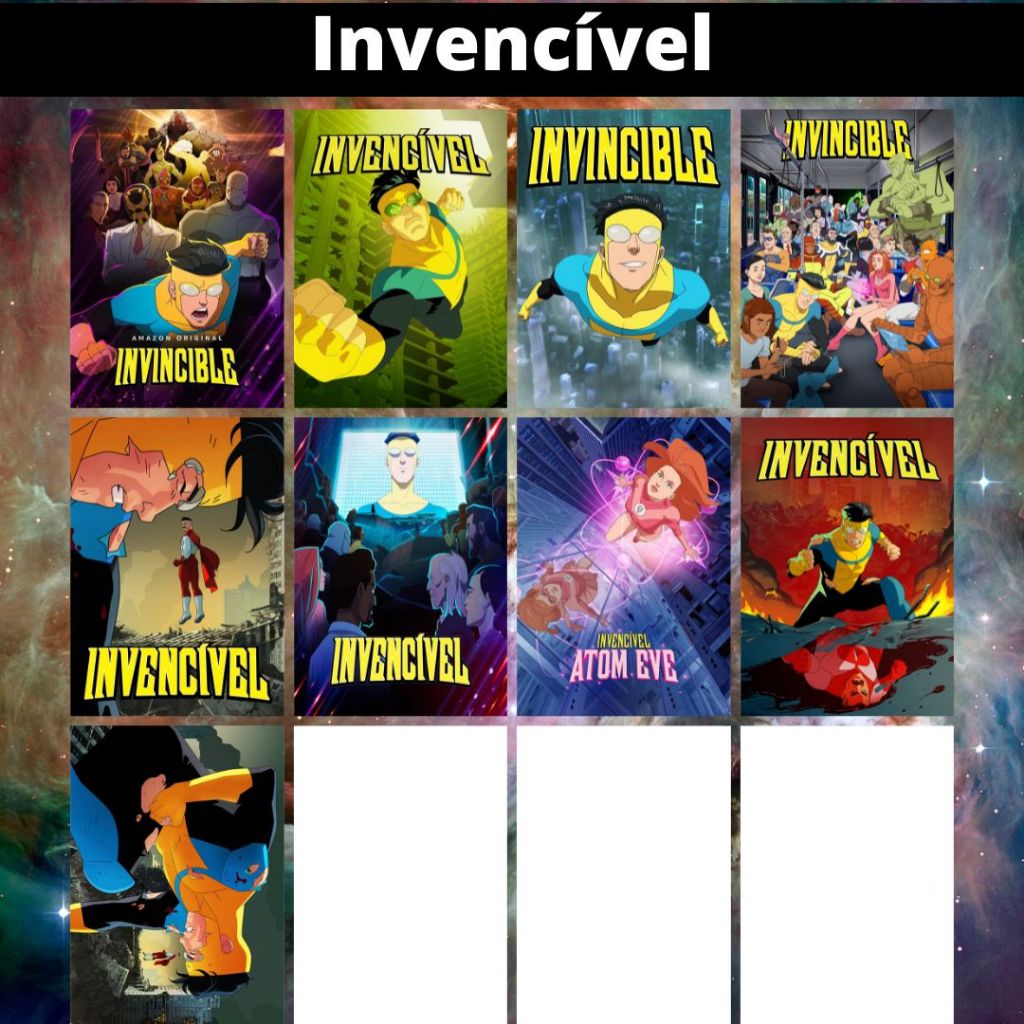 Placa Decorativa MDF (14x20cm) Invencível (Série) - Quadro Parede & Decoração