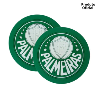 Kit 2 Porta Copos PVC Temático Time Palmeiras Futebol