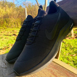 Tenis Zm Masculino Para Academia Corrida Caminhada Casual Preto