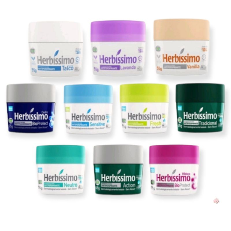 Desodorante Creme Antitranspirante Clareador 55g - Herbíssimo