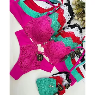 KIT C/4 CONJUNTO BELLA304 IMPORTAD0 CORES VARIADAS