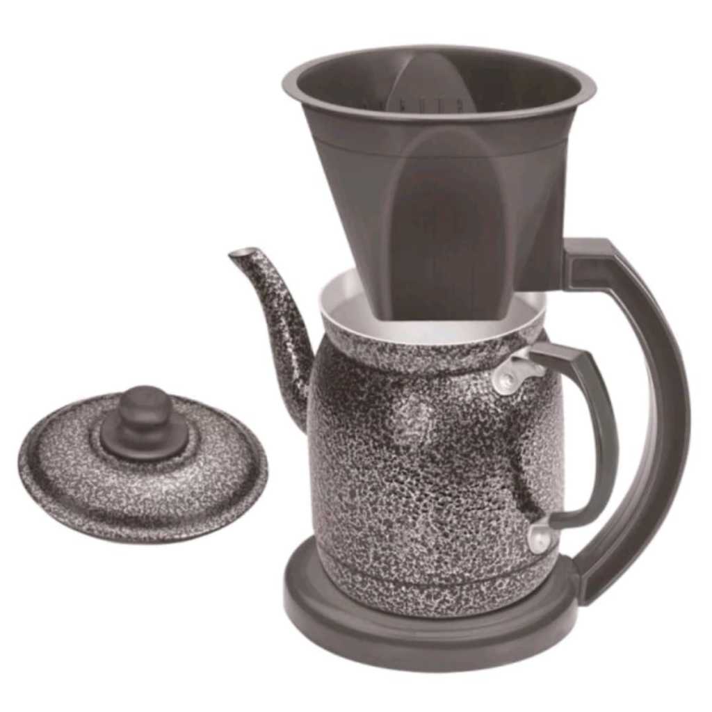 CAFETEIRA MANUAL JARRA DE ALUMINIO COM SUPORTE DE PORTA FILTRO 103 ...