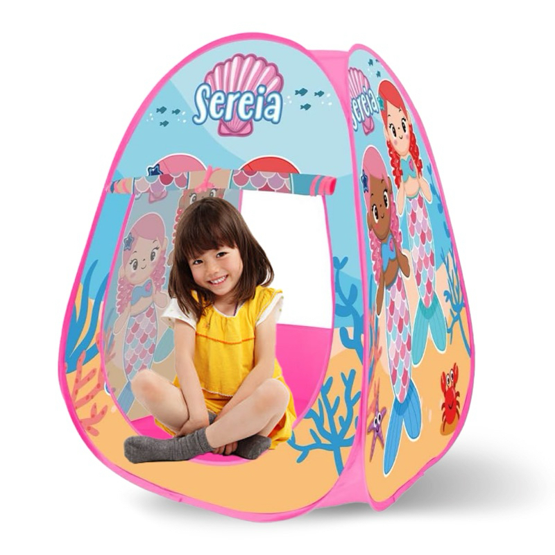 Barraca Toca Infantil Dobrável Sereia Casinha Menina | Shopee Brasil