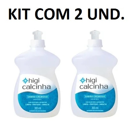KIT COM 2 Higi Calcinha Original Sabão Cremoso 300ml | Shopee Brasil