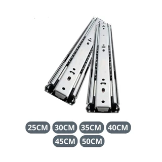 Corrediça Para Gaveta Trilho Telescópico o Par 35kg Light Tamanhos Variados 25 cm 30 cm 35 cm 40 cm 45 cm 50 cm