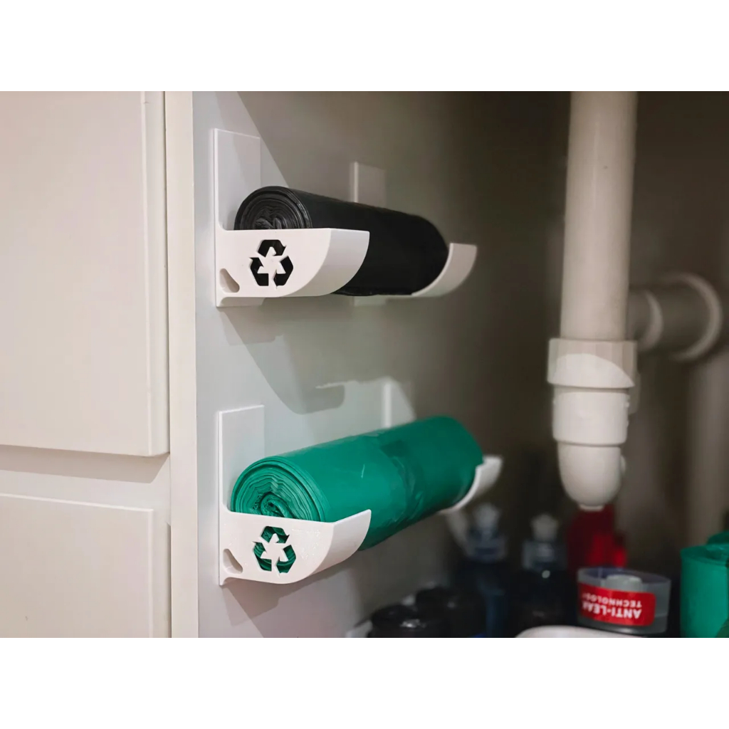 2 Suportes De Rolo de Saco de Lixo