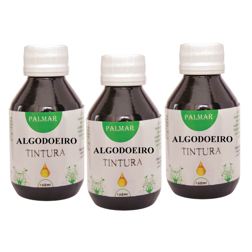 Tintura de Algodoeiro 100ml Kit 3 unidades | Shopee Brasil