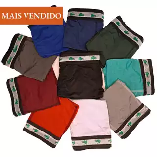 KIT 5 Cueca Box Plus Size Masculina G1 G2 G3 GG