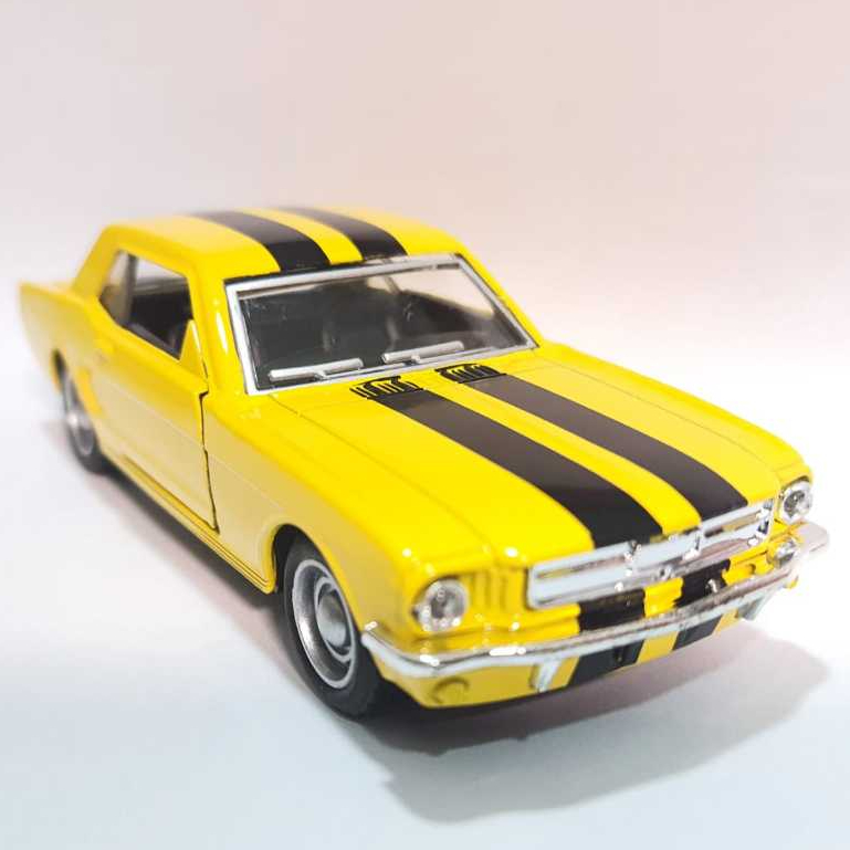 Miniatura diecast metal modelo Ford Mustang 1965 colecionador