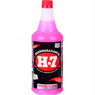 Desengraxante H-7 - 1 Litros - Limpeza Pesada - H7 Original Refil