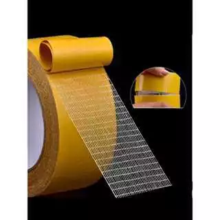 Adesivo fixador de tapete fixação resistente dupla face para chão parede resistente (2 cm x10 m)