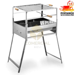 Churrasqueira EXTRA GRANDE churrasqueira a carvão churrasqueira portátil inox ou galvanizada